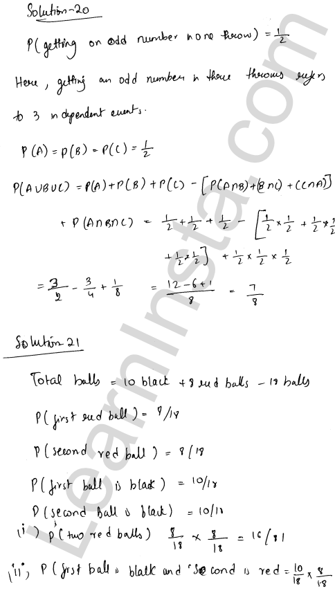 RD Sharma Class 12 Solutions Chapter 31 Probability Ex 31.4 1.15