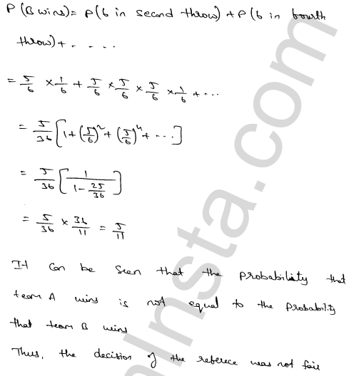 RD Sharma Class 12 Solutions Chapter 31 Probability Ex 31.5 1.25