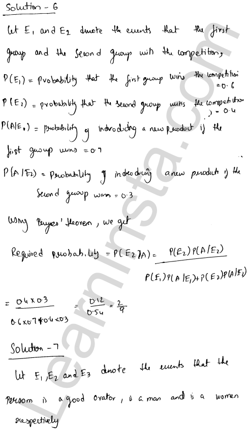 RD Sharma Class 12 Solutions Chapter 31 Probability Ex 31.7 1.7