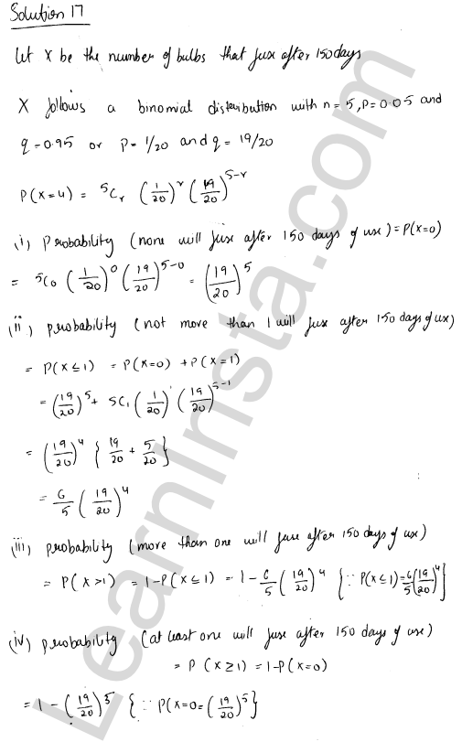 RD Sharma Class 12 Solutions Chapter 33 Binomial Distribution Ex 33.1 1.11