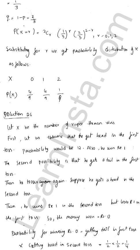 RD Sharma Class 12 Solutions Chapter 33 Binomial Distribution Ex 33.1 1.17