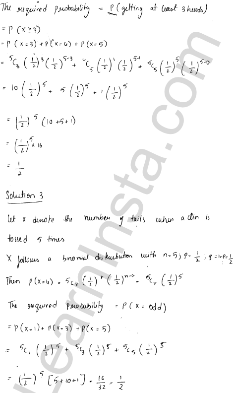 RD Sharma Class 12 Solutions Chapter 33 Binomial Distribution Ex 33.1 1.2