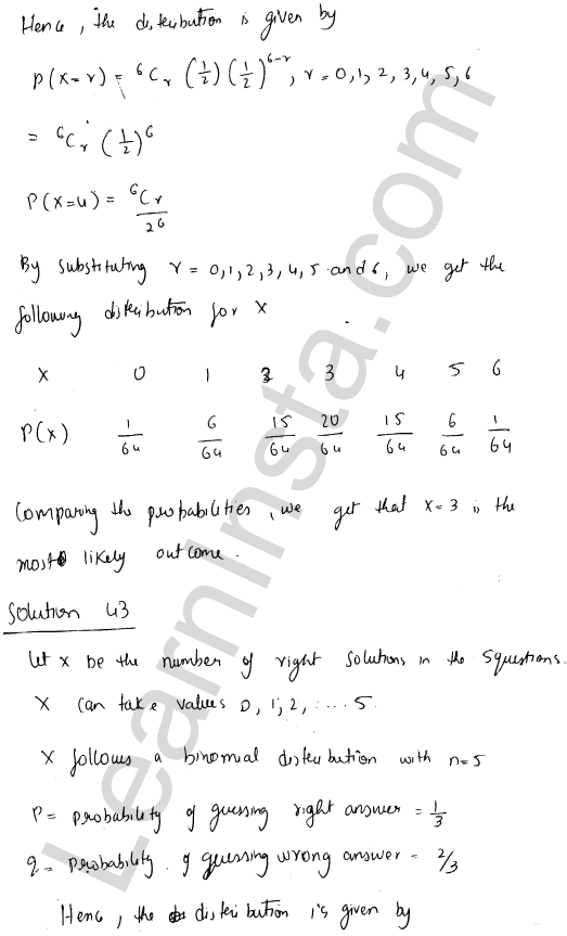 RD Sharma Class 12 Solutions Chapter 33 Binomial Distribution Ex 33.1 1.31