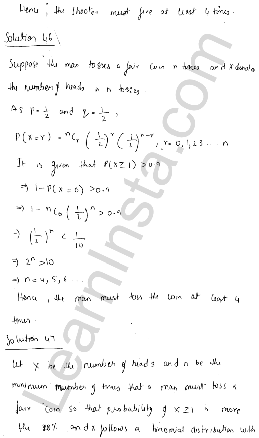 RD Sharma Class 12 Solutions Chapter 33 Binomial Distribution Ex 33.1 1.33