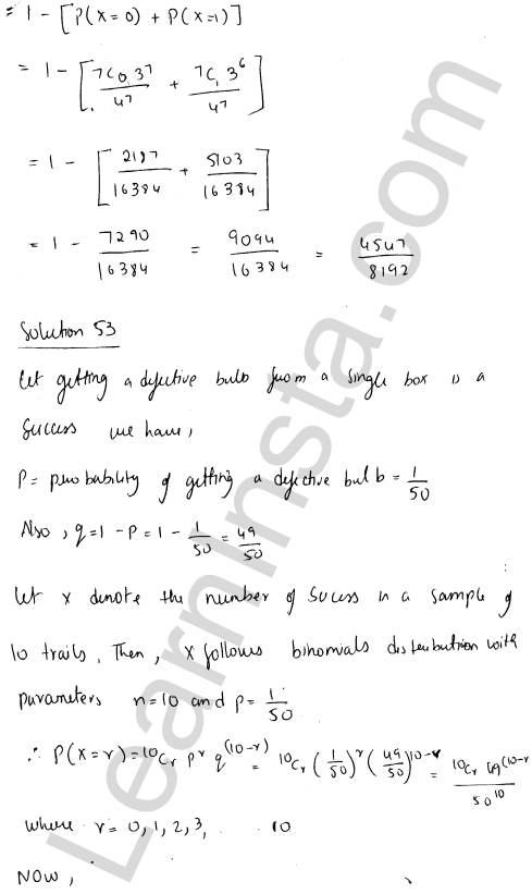 RD Sharma Class 12 Solutions Chapter 33 Binomial Distribution Ex 33.1 1.39