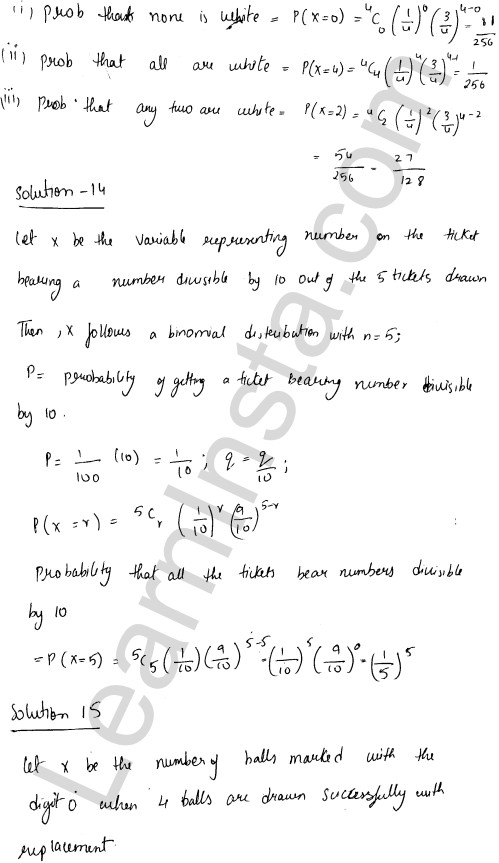 RD Sharma Class 12 Solutions Chapter 33 Binomial Distribution Ex 33.1 1.9