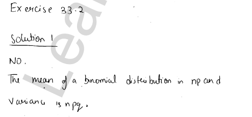 RD Sharma Class 12 Solutions Chapter 33 Binomial Distribution Ex 33.2 1.1