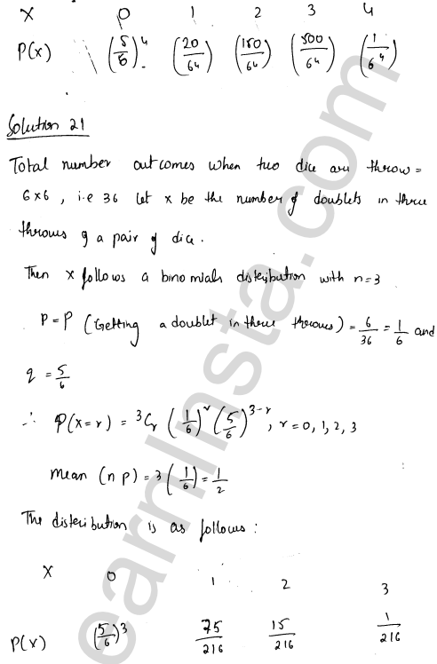 RD Sharma Class 12 Solutions Chapter 33 Binomial Distribution Ex 33.2 1.14