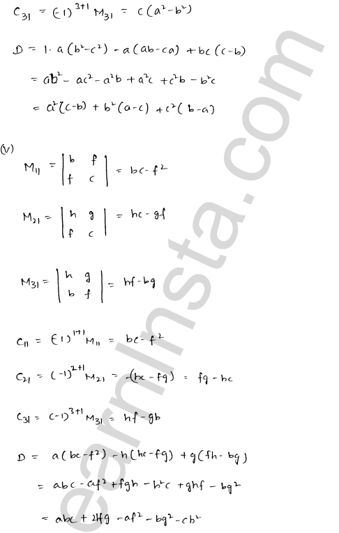 RD Sharma Class 12 Solutions Chapter 6 Determinants Ex 6.1 1.3