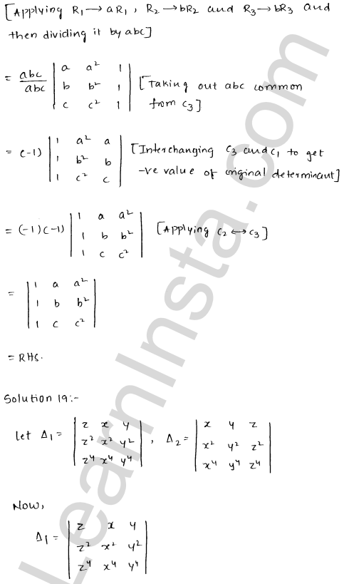 RD Sharma Class 12 Solutions Chapter 6 Determinants Ex 6.2 1.28