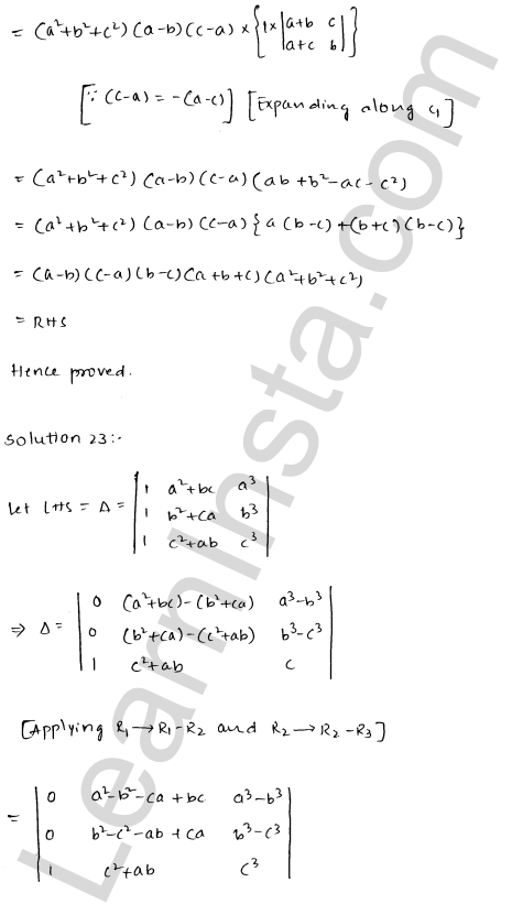 RD Sharma Class 12 Solutions Chapter 6 Determinants Ex 6.2 1.36
