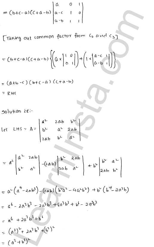 RD Sharma Class 12 Solutions Chapter 6 Determinants Ex 6.2 1.41