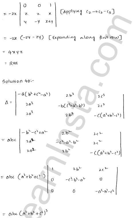 RD Sharma Class 12 Solutions Chapter 6 Determinants Ex 6.2 1.52