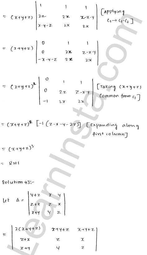 RD Sharma Class 12 Solutions Chapter 6 Determinants Ex 6.2 1.54