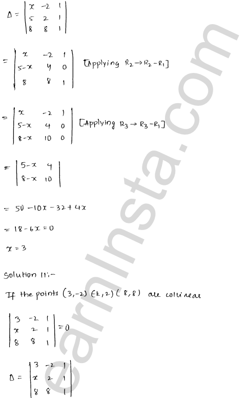RD Sharma Class 12 Solutions Chapter 6 Determinants Ex 6.3 1.11