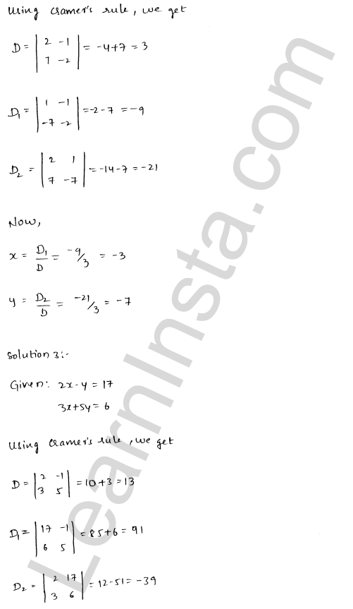 RD Sharma Class 12 Solutions Chapter 6 Determinants Ex 6.4 1.2