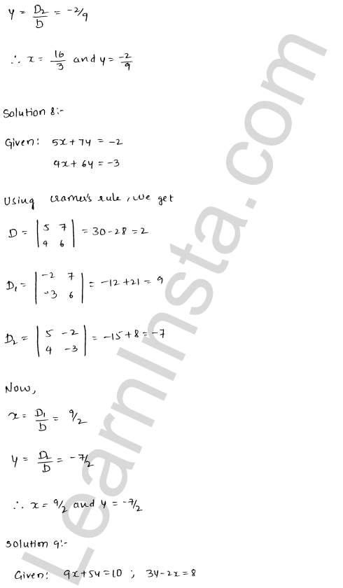 RD Sharma Class 12 Solutions Chapter 6 Determinants Ex 6.4 1.6