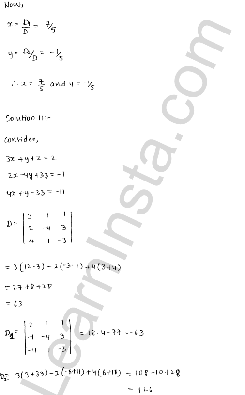 RD Sharma Class 12 Solutions Chapter 6 Determinants Ex 6.4 1.8