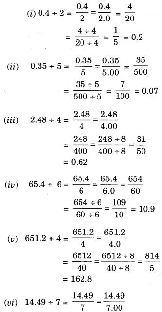 NCERT Solutions for Class 7 Maths Chapter 2 Fractions and Decimals Ex 2.7 1