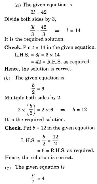 NCERT Solutions for Class 7 Maths Chapter 4 Simple Equations Ex 4.2 1