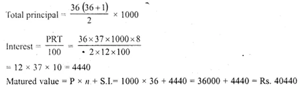 ML Aggarwal Class 10 Solutions for ICSE Maths Chapter 2 Banking Ex 2 Q3.1