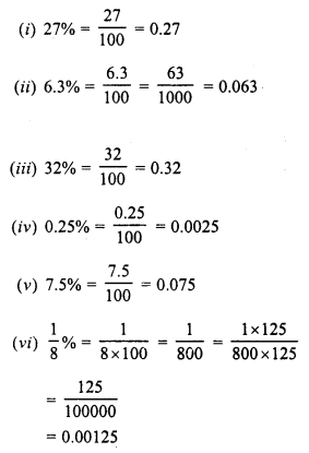 Rd Sharma Class 8 Solutions Chapter 12 Percentage Ex 12 1 Rd Sharma Class 8 Solutions Chapter 12 Percentage Ex 12 1
