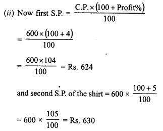 RD Sharma Class 8 Solutions Chapter 13 Profits, Loss, Discount and Value Added Tax (VAT) Ex 13.1 29