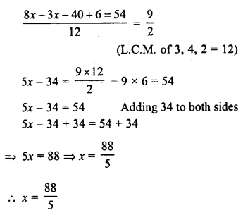 RD Sharma Class 8 Solutions Chapter 9 Linear Equations in One Variable Ex 9.1 17
