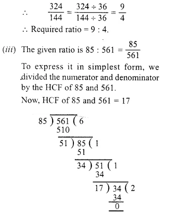 RS Aggarwal Class 6 Solutions Chapter 10 Ratio, Proportion and Unitary Method Ex 10A Q2.2
