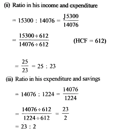 RS Aggarwal Class 6 Solutions Chapter 10 Ratio, Proportion and Unitary Method Ex 10A Q5.2