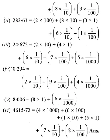 RS Aggarwal Class 6 Solutions Chapter 7 Decimals Ex 7A Q3.1