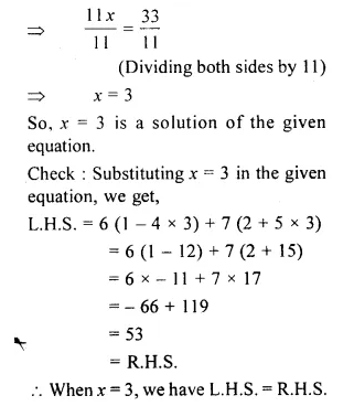 RS Aggarwal Class 6 Solutions Chapter 9 Linear Equations in One Variable Ex 9B Q17.1