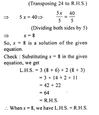 RS Aggarwal Class 6 Solutions Chapter 9 Linear Equations in One Variable Ex 9B Q19.1