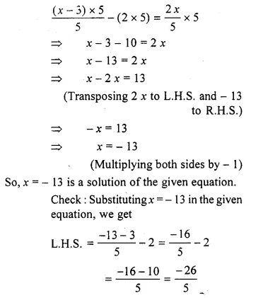 RS Aggarwal Class 6 Solutions Chapter 9 Linear Equations in One Variable Ex 9B Q24.1
