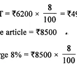 Selina Concise Mathematics Class 10 ICSE Solutions Chapter 1 Value Added Tax Ex 1B 1.1