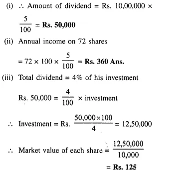 Selina Concise Mathematics Class 10 ICSE Solutions Chapter 3 Shares and Dividend Ex 3B 10.1
