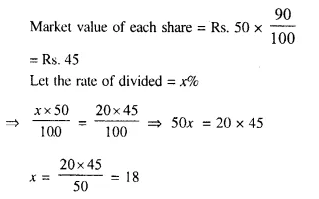 Selina Concise Mathematics Class 10 ICSE Solutions Chapter 3 Shares and Dividend Ex 3B 4.1