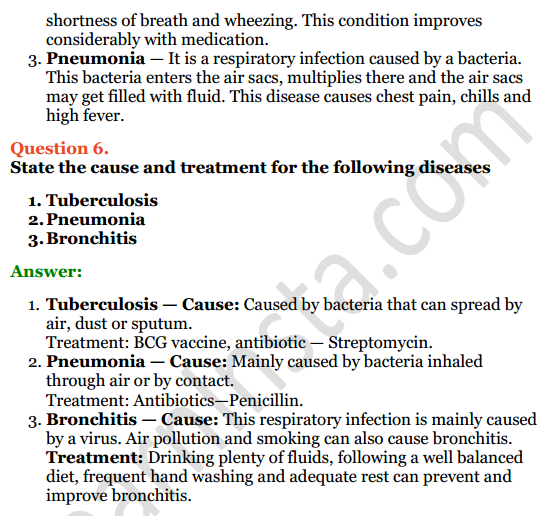 Selina Concise Biology Class 6 ICSE Solutions Chapter 5 Respiratory System 6