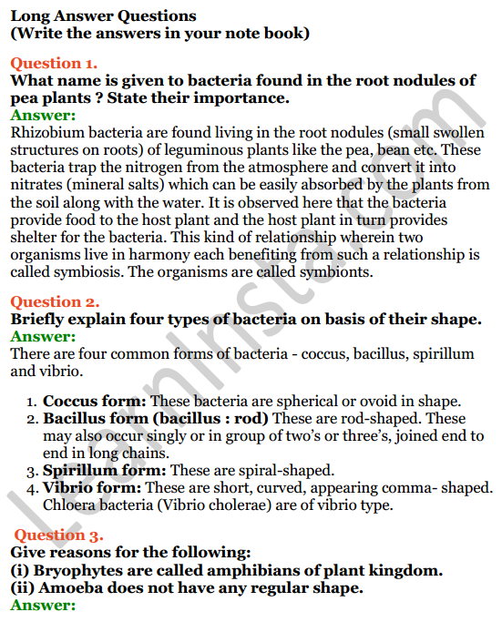 Concise Biology Class 10 Icse Solutions