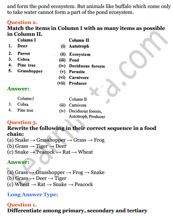 Selina Concise Biology Class 8 ICSE Solutions Chapter 4 Ecosystems 3