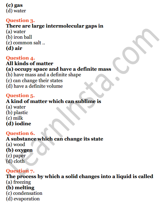 Selina Concise Chemistry Class 6 ICSE Solutions Chapter 3 Matter 15