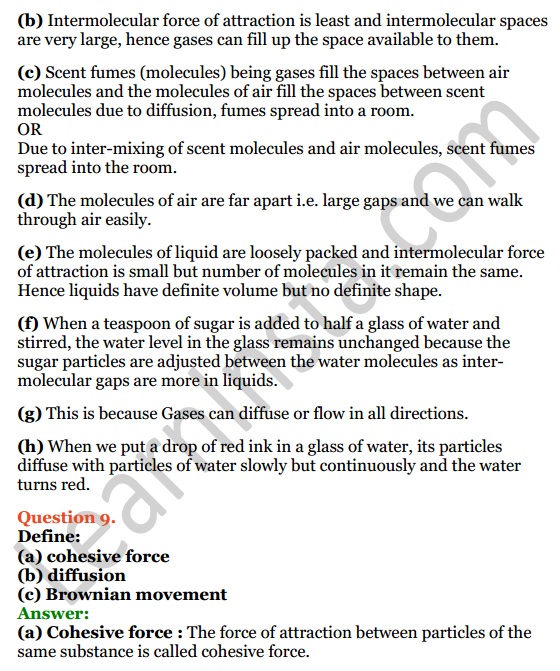 Selina Concise Chemistry Class 6 ICSE Solutions Chapter 3 Matter 6