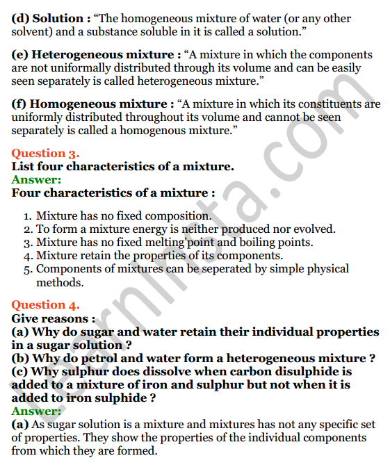 Selina Concise Chemistry Class 6 ICSE Solutions Chapter 5 Pure Substances and Mixtures; Separation of Mixtures 2