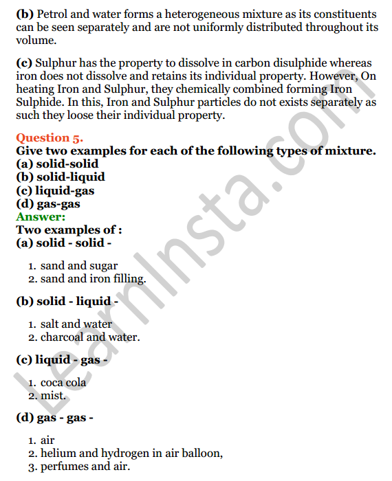 Selina Concise Chemistry Class 6 ICSE Solutions Chapter 5 Pure Substances and Mixtures; Separation of Mixtures 3