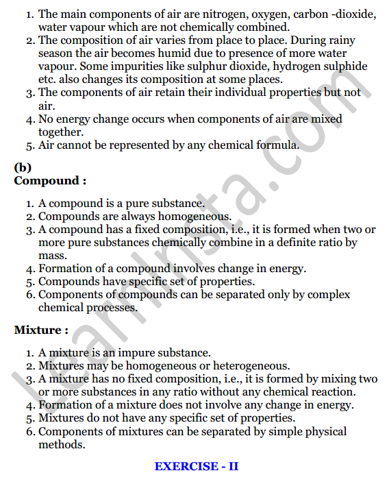 Selina Concise Chemistry Class 6 ICSE Solutions Chapter 5 Pure Substances and Mixtures; Separation of Mixtures 5