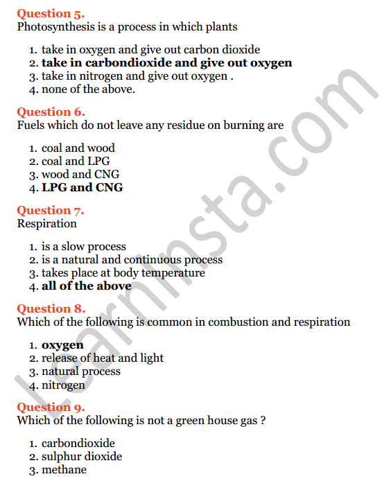 Selina Concise Chemistry Class 6 ICSE Solutions Chapter 6 Air and Atmosphere 14