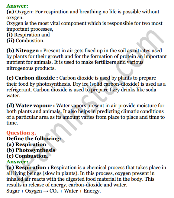 Selina Concise Chemistry Class 6 ICSE Solutions Chapter 6 Air and Atmosphere 5
