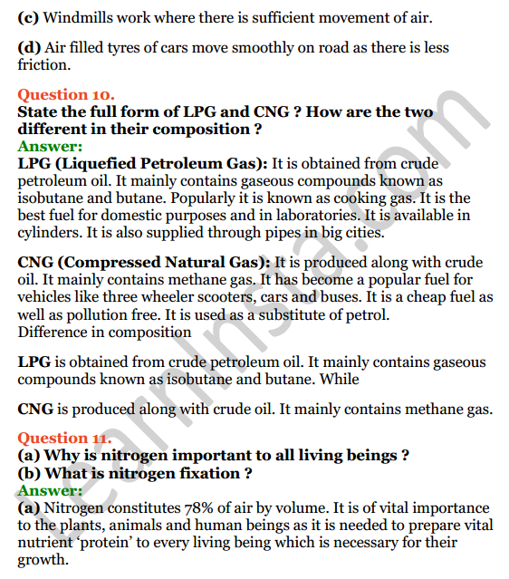 Selina Concise Chemistry Class 6 ICSE Solutions Chapter 6 Air and Atmosphere 9