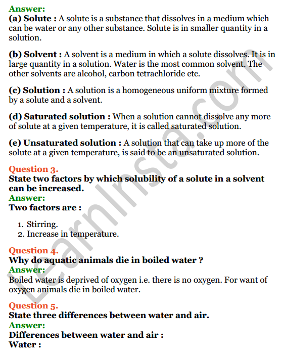 Selina Concise Chemistry Class 6 ICSE Solutions Chapter 7 Water 10