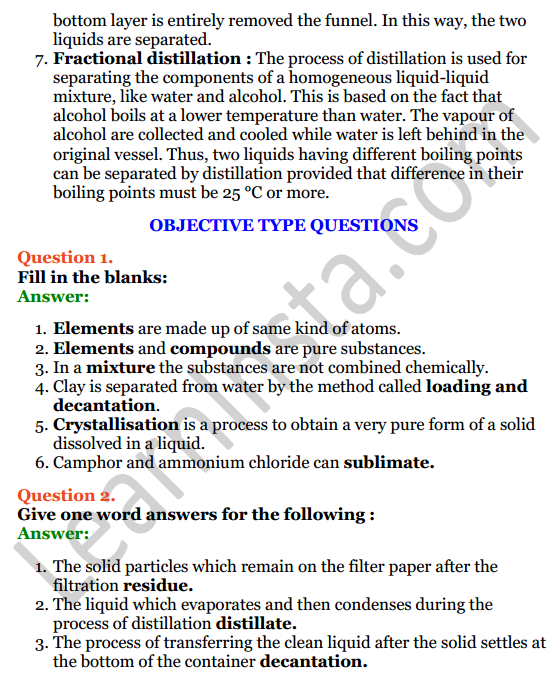 Selina Concise Chemistry Class 7 ICSE Solutions Chapter 3 Elements, Compounds and Mixtures 9